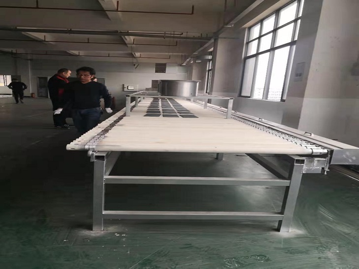 公司第一條自動化生産線投産試運行